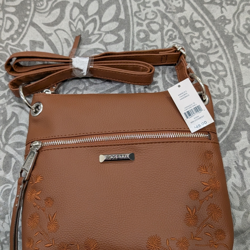 Rosetti Brown Crossbody Bag